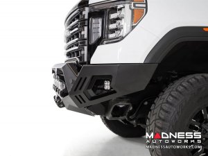 GMC Sierra 2500 Bomber Front Bumper w/ 5 LP6 Round LED Lights